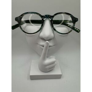 eyebobs CEO eyeglass frames blue green pattern new without case